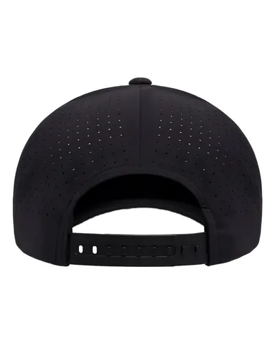 Flexfit Flexfit Delta® Snapback Perforated Cap in Black, back view