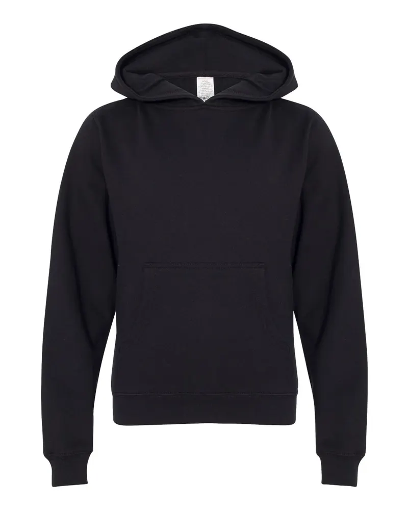 Independent Trading Co. Independent Trading Co. Youth Midweight Hooded Sweatshirt — Black