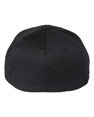 Flexfit Flexfit Youth Cotton Blend Cap in Black, back view