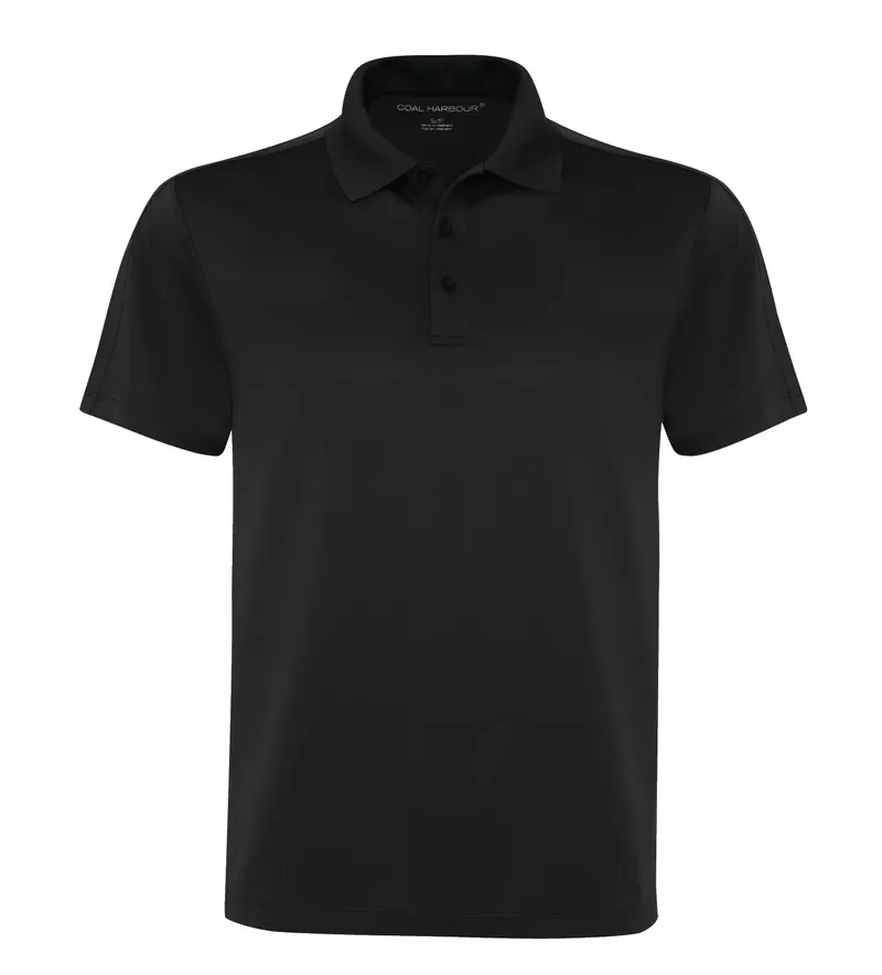 Coal Harbour® COAL HARBOUR® CITY TECH SNAG RESISTANT POLO — Black