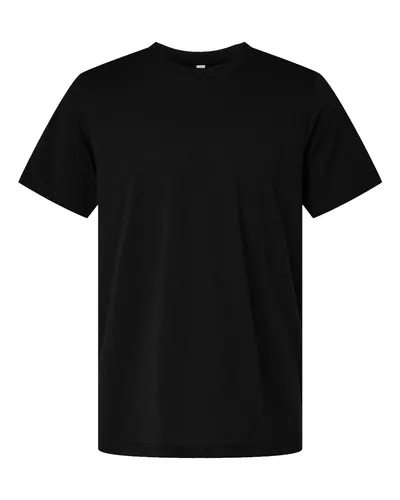 BELLA + CANVAS BELLA + CANVAS Unisex EcoMax Tee in Black, front view