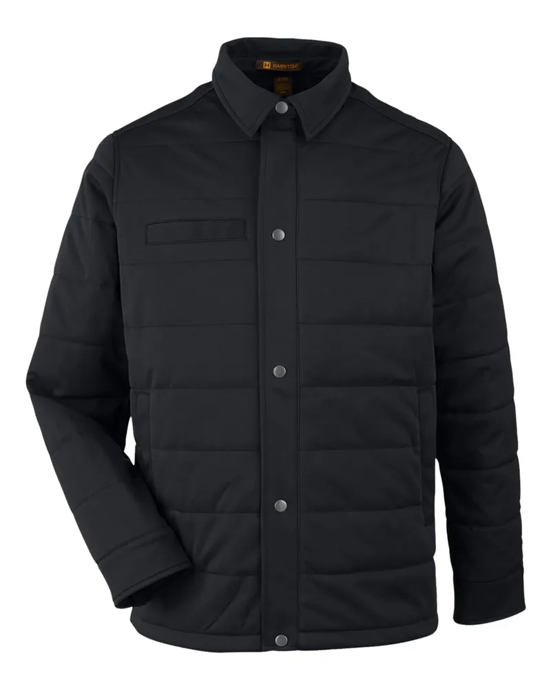 Harriton Harriton Unisex Guardian Soft Shell Chore Coat — Black