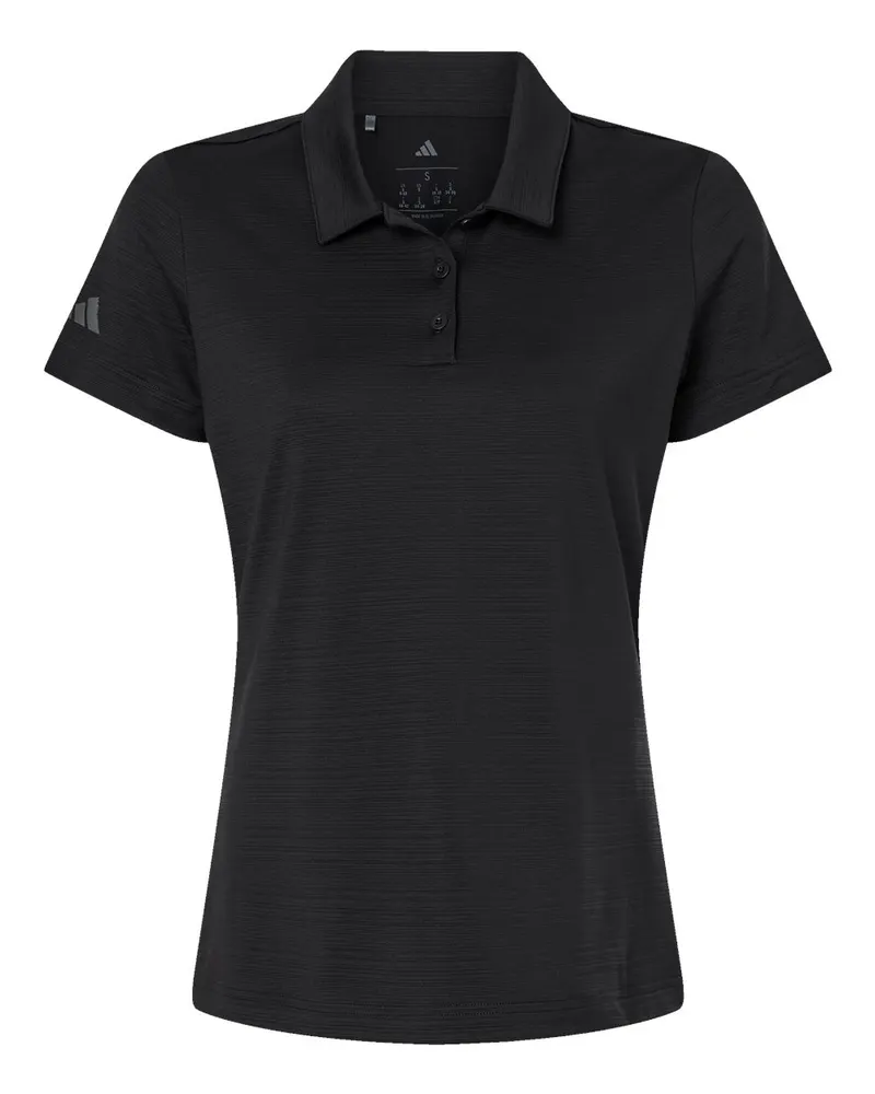 Adidas Adidas Women's Textured Stripe Polo — Black
