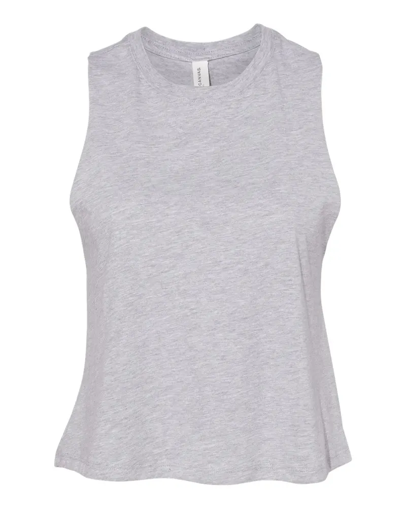 BELLA + CANVAS BELLA + CANVAS Women's Racerback Crop Tank — Athletic Heather