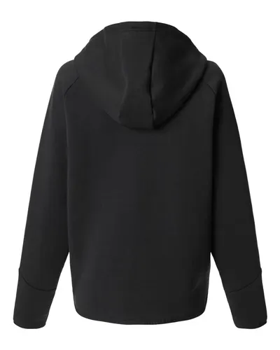 Under Armour Under Armour Women's Unstoppable Fleece Full-Zip Jacket in Black/ Black, back view