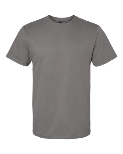 Gildan Gildan Unisex Softstyle® Midweight T-Shirt in Charcoal, front view