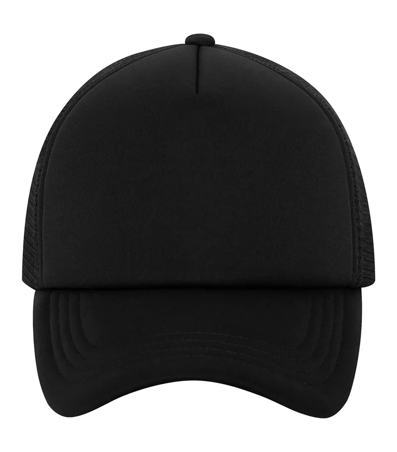 ATC™ ATC™ 5-PANEL FOAM TRUCKER CAP — Black/Black