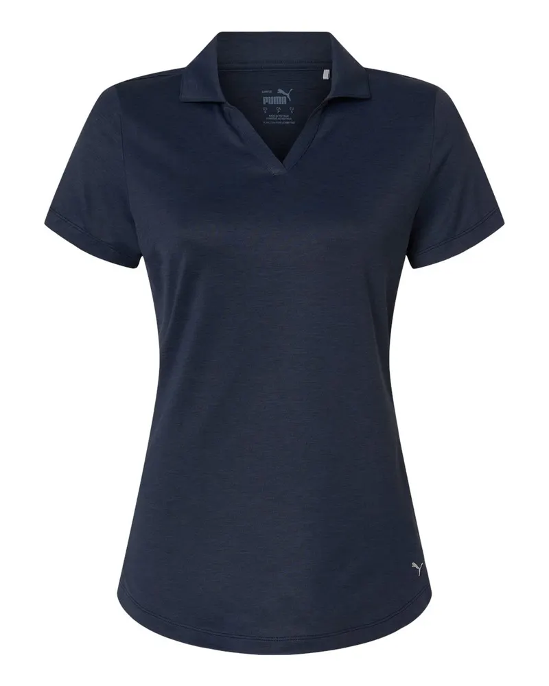 Puma Golf Puma Golf Womens Icon Heather Polo — Deep Navy Heather