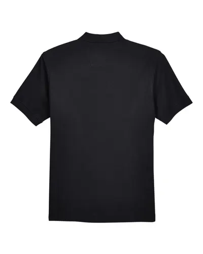 Devon & Jones Devon & Jones Men's Pima Piqué Polo in Black, back view