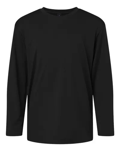 AllPro AllPro Youth Pro-Lock Performance Long Sleeve T-Shirt in Black, front view