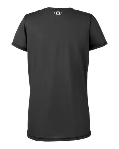 Under Armour Under Armour Women's Team Tech™ T-Shirt in Black/ White, back view