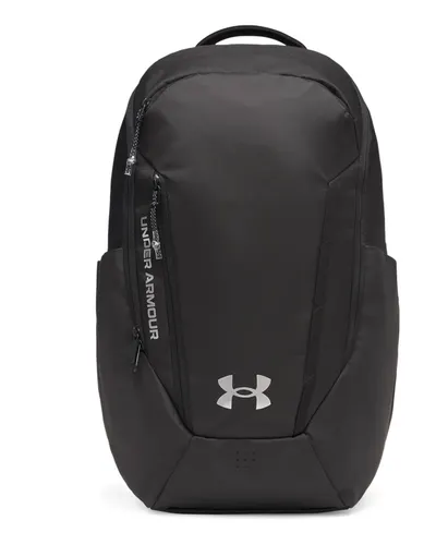 Under Armour Under Armour 32L No Weigh Team Backpack in Black/ Metallic Silver, front view