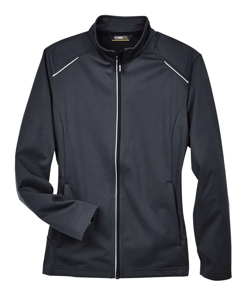 CORE365 CORE365 Women's Techno Lite Three-Layer Knit Tech-Shell — Black