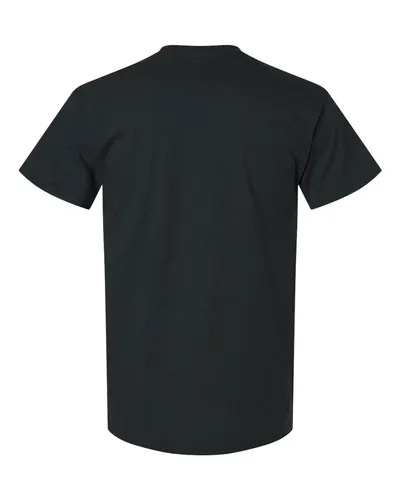 Gildan Gildan Unisex Ultra Cotton® Pocket T-Shirt in Black, back view