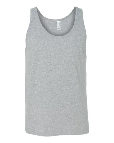 BELLA + CANVAS BELLA + CANVAS Unisex Heather CVC Tank in Athletic Heather, front view