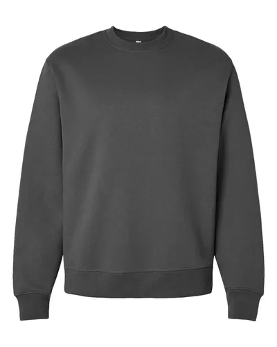 BELLA + CANVAS BELLA + CANVAS Unisex 10 oz. Heavyweight Crewneck Sweatshirt in Asphalt, front view