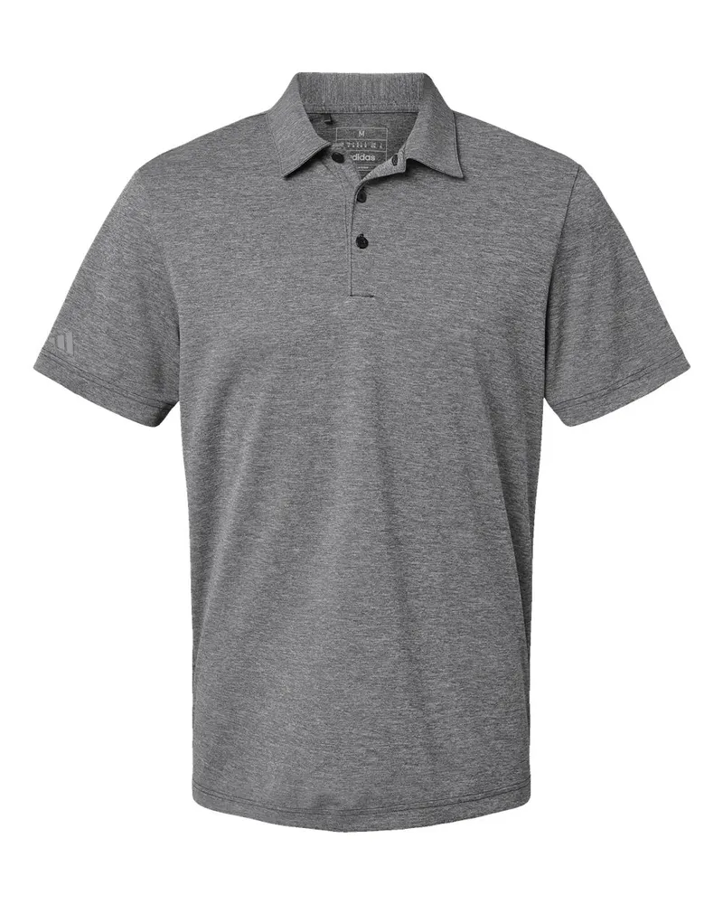 Adidas Adidas Men's Heathered Polo — Black Melange