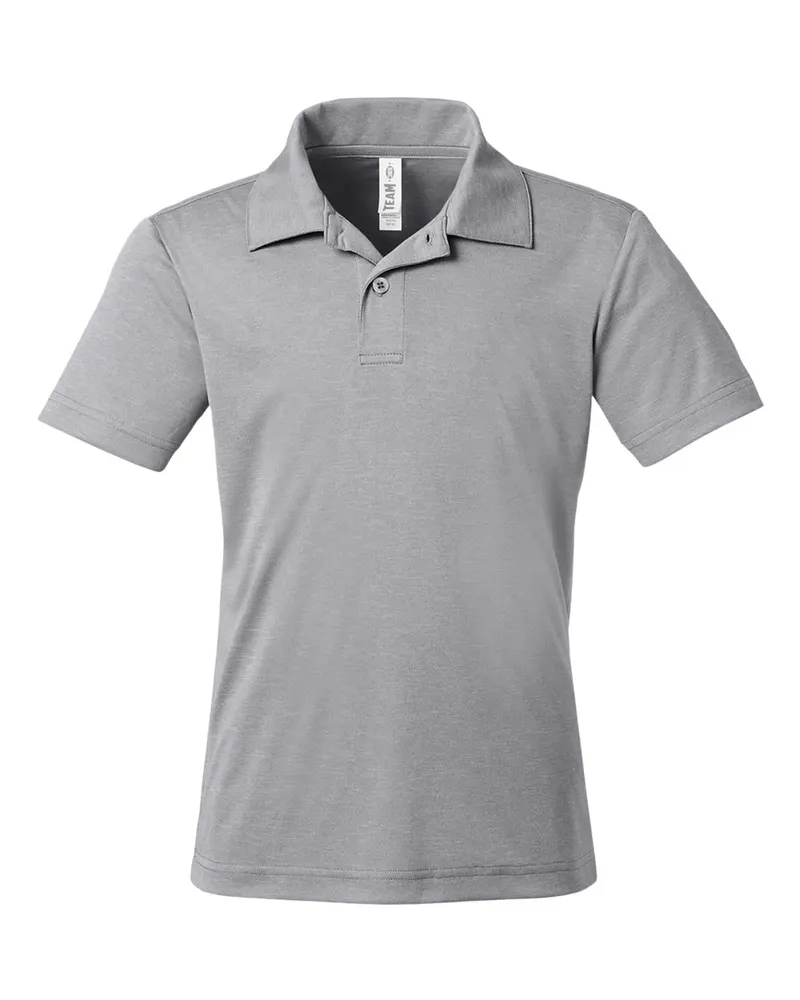 Team 365 Team 365 Youth Zone Sonic Heather Performance Polo — Athletic Heather