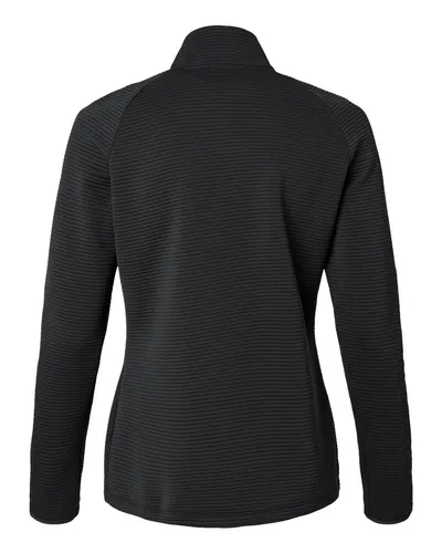 Adidas Adidas Women's Spacer Quarter-Zip Pullover in Black, back view