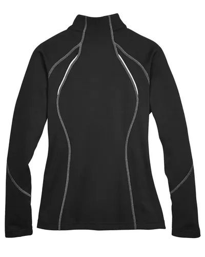 North End North End Women's Gravity Performance Fleece Jacket in Black, back view