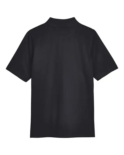 Harriton Harriton Women's Advantage Snag Protection Plus Polo in Black, back view