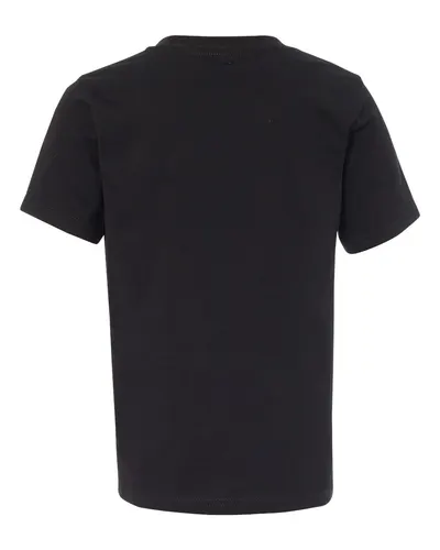 Next Level Next Level Youth Cotton Tee in Black, back view