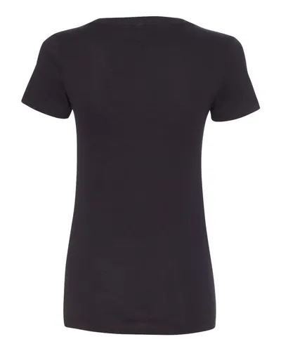 Next Level Next Level Women's Ideal V-Neck Tee in Black, back view