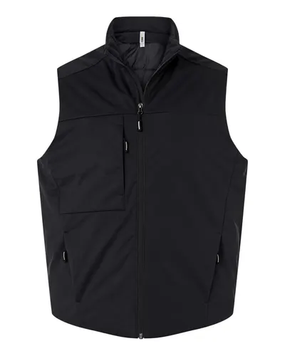 CORE365 CORE365 Unisex Techno Lite Flat-Fill Insulated Vest in Black, front view