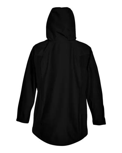Team 365 Team 365 Women's Dominator Waterproof Jacket in Black, back view