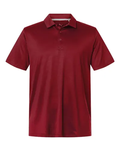 Puma Golf Puma Golf Men's Icon Polo 2.0 in Dark Crimson, front view