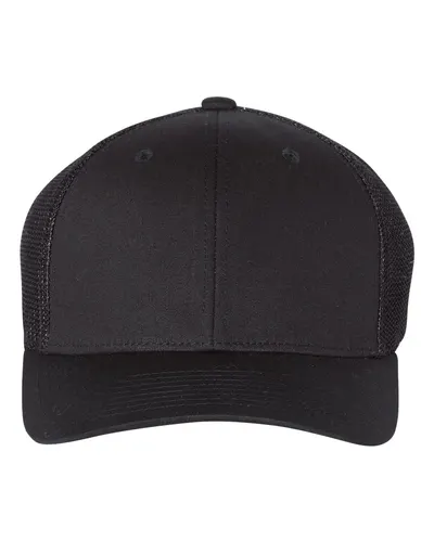 Richardson Richardson R-Flex Trucker Cap in Black, front view