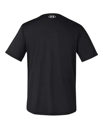 Under Armour Under Armour Men's Team Tech™ T-Shirt in Black/ White, back view