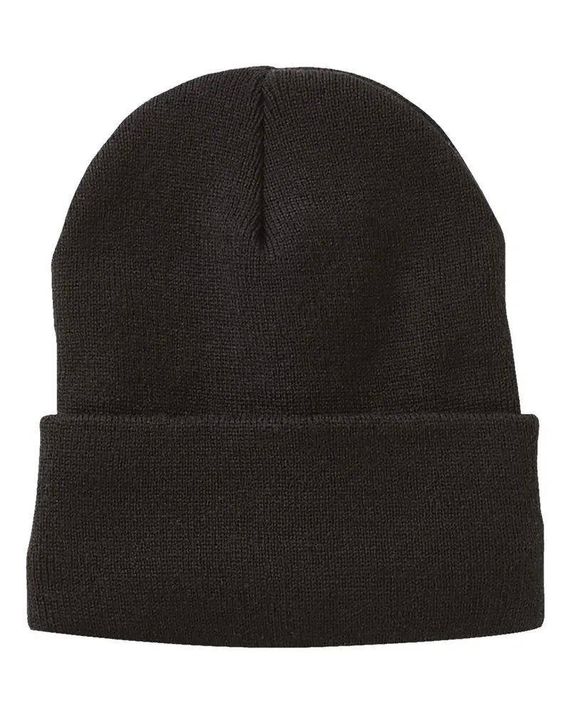 Sportsman Sportsman 12" Fleece Lined Cuffed Beanie — Black