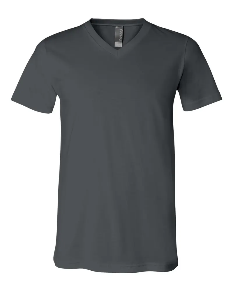 BELLA + CANVAS BELLA + CANVAS Unisex Jersey V-Neck Tee — Asphalt