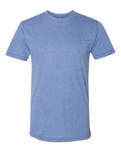 American Apparel American Apparel Unisex Triblend Track Tee in Athletic Blue, front view