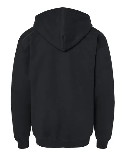 Gildan Gildan Youth Heavy Blend™ Full-Zip Hooded Sweatshirt in Black, back view