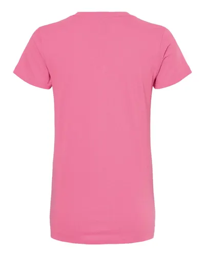 M&O M&O Women's Gold Soft Touch T-Shirt in Azalea, back view