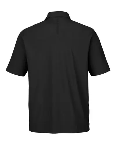 Devon & Jones Devon & Jones Men's CrownLux Performance® Windsor Welded Polo in Black, back view