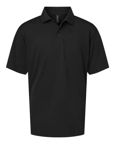 AllPro AllPro Youth Pro-Lock Performance Polo in Black, front view