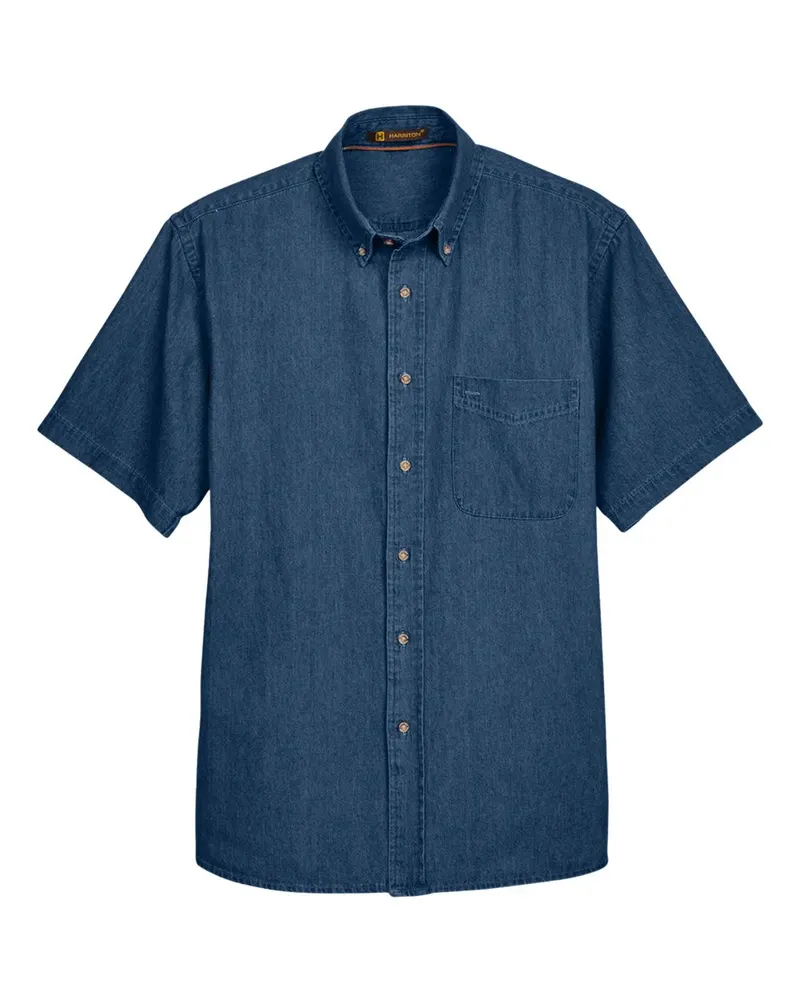 Harriton Harriton Men's Denim Shirt — Dark Denim