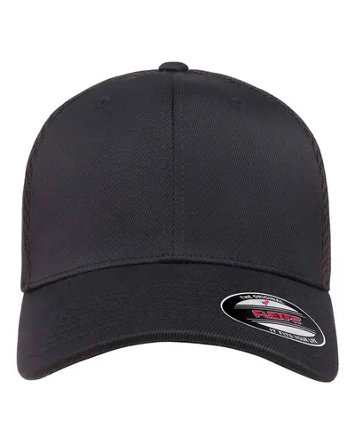 Flexfit Flexfit Ultrafiber Mesh Cap in Black, front view