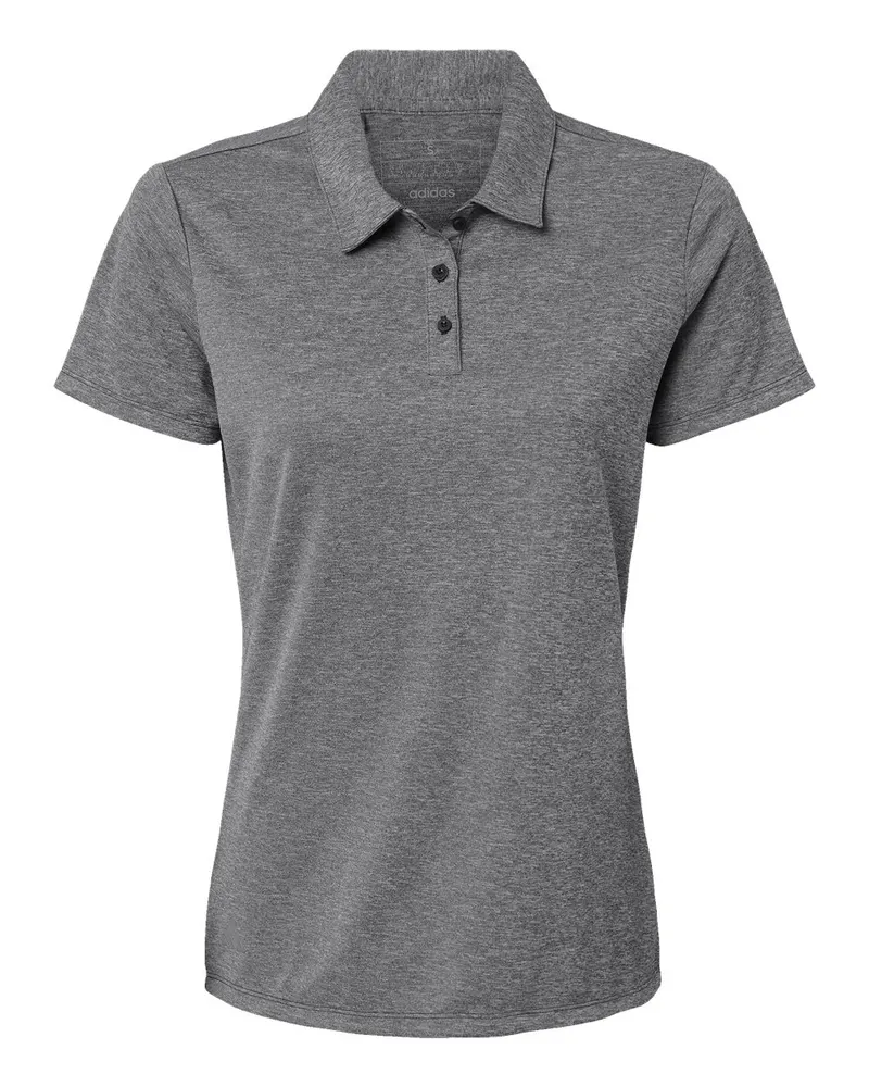 Adidas Adidas Women's Heathered Polo — Black Melange