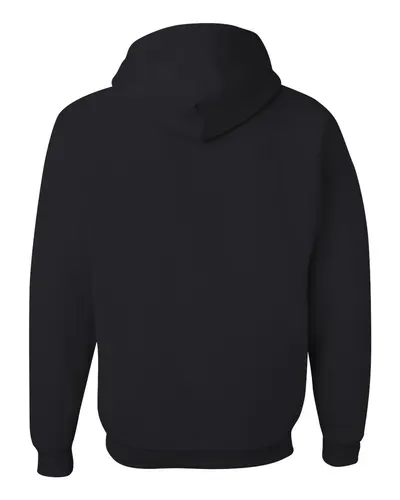 JERZEES JERZEES Unisex NuBlend® Hooded Sweatshirt in Black, back view