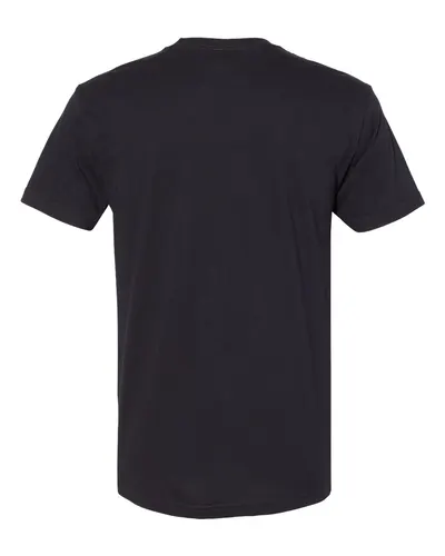 Next Level Next Level Unisex Cotton Pocket Tee in Black, back view