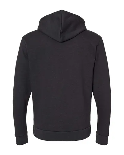 Next Level Next Level Unisex Malibu Hoodie Sweatshirt in Heather Black, back view