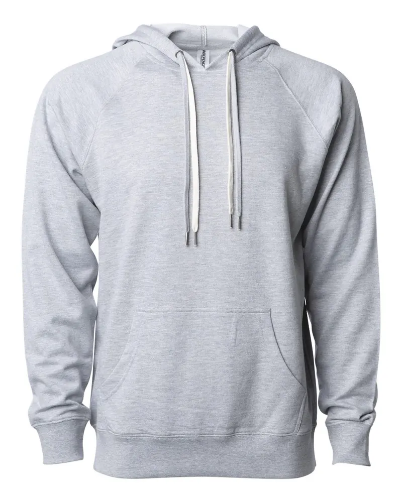 Independent Trading Co. Independent Trading Co. Unisex Icon Lightweight Loopback Terry Hooded Sweatshirt — Athletic Heather