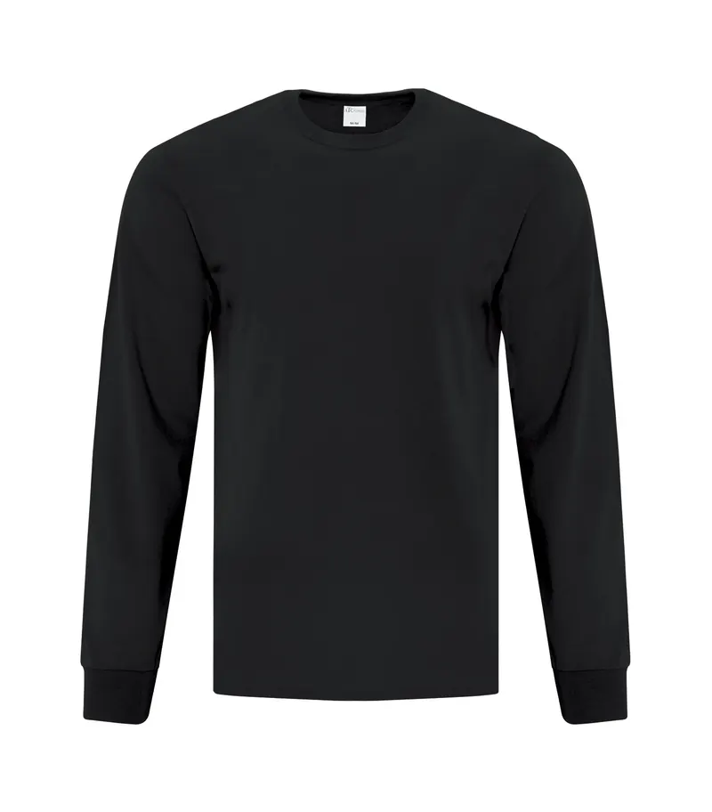 ATC™ Everyday Collection® ATC™ EVERYDAY SIDE SEAM LONG SLEEVE TEE — Black