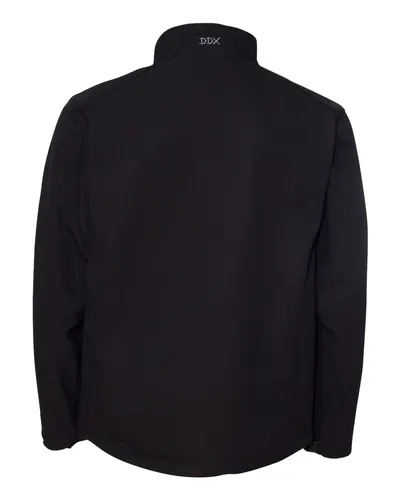 DRI DUCK DRI DUCK Men's Acceleration Waterproof Soft Shell Jacket in Black, back view
