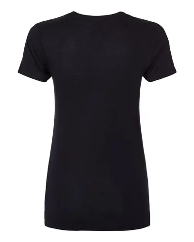 Next Level Next Level Women’s Triblend Tee in Black, back view