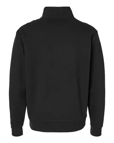 Next Level Next Level Unisex Fleece Quarter-Zip Pullover in Black, back view